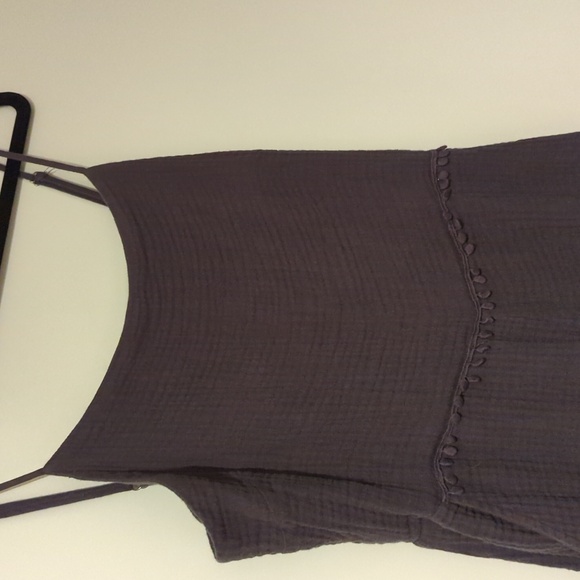 Periwinkle jumpsuit with side slit - Picture 2 of 3